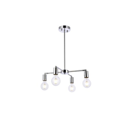 Living District Cairo 4 Lights Chrome Pendant LD2339C